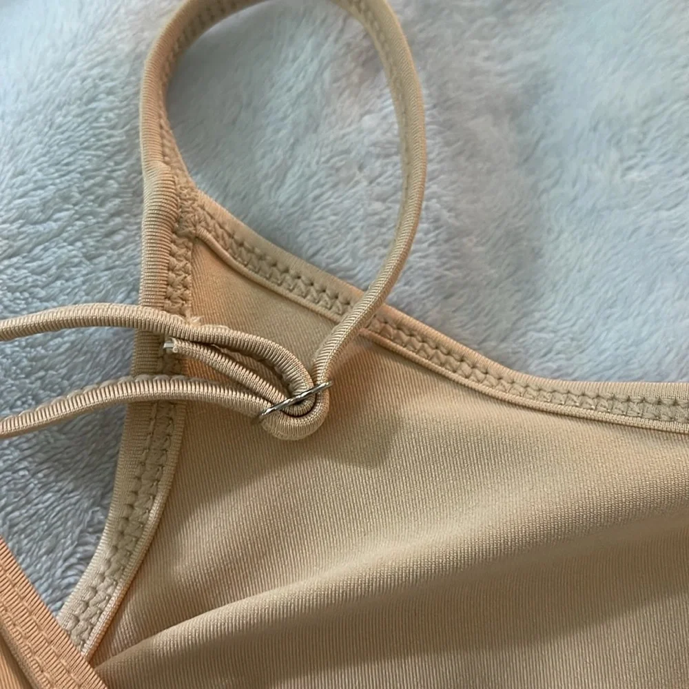 NWT youth 150 or child size 12 nude leotard for dance costumes